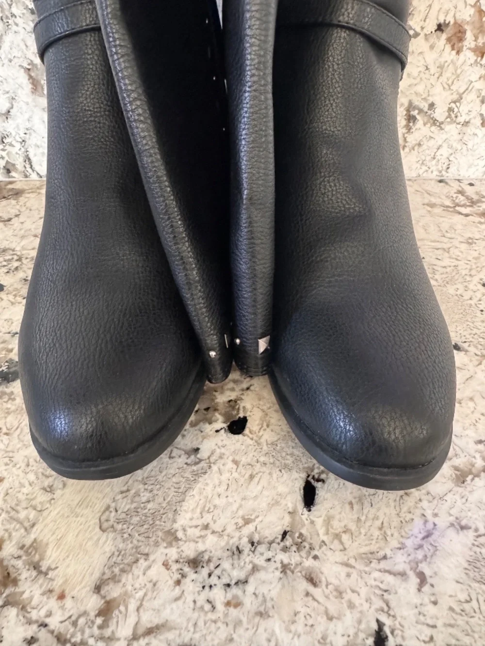 Rialto Black Vegan Wide Calf OTK Boots New
